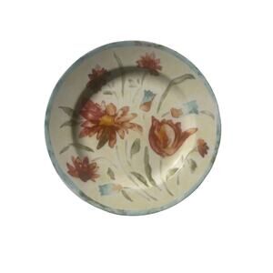 222 Fifth Venice 6” Salad Dessert Floral Plate Cottagecore Discontinued